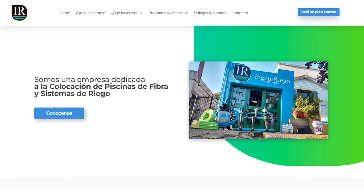 Sitio web de IngeniRiego