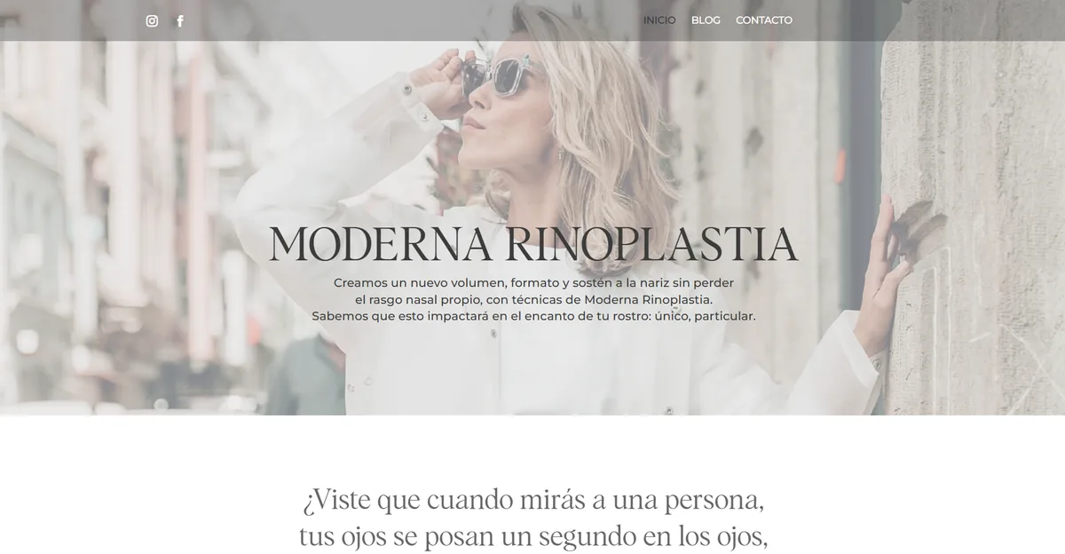Sitio web de Moderna Rinoplastia, Dr. Pablo Cesca